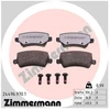 Image de Kit De Plaquettes De Frein, Frein À Disque Rd:Z 24496.970.1 Zimmermann Zimmermann 24496.970.1 Ford;Land Rover;Volvo