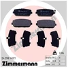 Image de Kit De Plaquettes De Frein, Frein À Disque 24298.140.1 Zimmermann Zimmermann 24298.140.1 Abarth;Fiat;Mazda
