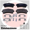 Image de Kit De Plaquettes De Frein, Frein À Disque 25163.185.3 Zimmermann Zimmermann 25163.185.3 Mercedes-Benz