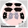 Image de Kit De Plaquettes De Frein, Frein À Disque 22437.165.1 Zimmermann Zimmermann 22437.165.1 Mercedes-Benz