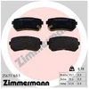 Image de Kit De Plaquettes De Frein, Frein À Disque 25677.160.1 Zimmermann Zimmermann 25677.160.1 Hyundai;Kia