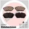 Image de Kit De Plaquettes De Frein, Frein À Disque 22218.185.2 Zimmermann Zimmermann 22218.185.2 Citroen;Ds;Opel;Peugeot