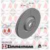 Image de Disque De Frein Zimmermann 150.2963.20 Bmw;Rolls-Royce