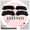 Image de Kit De Plaquettes De Frein, Frein À Disque 25908.170.2 Zimmermann Zimmermann 25908.170.2 Audi;Volkswagen