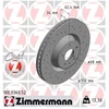 Image de Disque De Frein Zimmermann 100.3360.52 Audi
