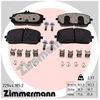 Image de Kit De Plaquettes De Frein, Frein À Disque 22944.185.2 Zimmermann Zimmermann 22944.185.2 Mercedes-Benz