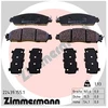 Image de Kit De Plaquettes De Frein, Frein À Disque 22439..1 Zimmermann Zimmermann 22439..1 Nissan