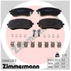 Image de Kit De Plaquettes De Frein, Frein À Disque 22660.210.2 Zimmermann Zimmermann 22660.210.2 Mercedes-Benz