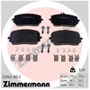 Image de Jeu De Plaquettes De Frein, Frein À Disque 22962.180.2 Zimmermann Zimmermann 22962.180.2 Mercedes-Benz