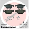 Image de Jeu De Plaquettes De Frein, Frein À Disque 26303.160.2 Zimmermann Zimmermann 26303.160.2 Audi;Cupra;Seat;Skoda;Volkswagen