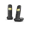 Image de Téléphone fixe sans fil A270 Duo Noir 80 numéros Agenda / 10 tons
