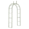 Image de Arche à rosiers Lenz en fer forgé , Vert antique