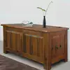 Image de Coffre de jardin 85x44x48cm en bois d'acacia rangement