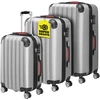 Image de Lot de 3 valises renforcées argent 34L, 68L, 89L
