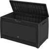 Image de Coffre de jardin anthracite 119x48x60cm rangement