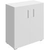 Image de Commode Vela blanche avec portes 2 étages
