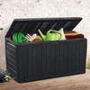 Image de Coffre de jardin Keter anthracite 270L rangement