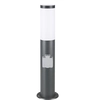 Image de Lampadaire extérieur anthracite Dahlia acier inoxydable