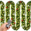 Image de Guirlande de Noël en sapin 5m 80 LED - Avec télécommande