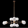 Image de Erich Suspension de plafond Globe en laiton, 12 lumières, E14