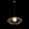 Image de Plec Plafonnier Cage doré, 1 lumière, E27