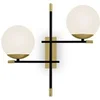 Image de Nostalgia Modern Nostalgia 2 Light Matt Gold Applique Murale Abat-Jour en Verre
