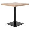 Image de Table a manger seule QUADRATO - 4 personnes - Mélaminé chene et noir - L70 x H75 x P70 cm