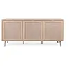 Image de Buffet - Decor chene sonoma - 3 portes - BALI - L 150 x P 40 x H 71 cm