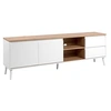 Image de Meuble TV blanc 2 portes 2 tiroirs Linz