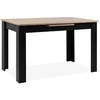 Image de Table extensible - BIRMINGHAM - 80A - Ouverture synchonisée automatique - Chene / noir - 6 / 8 personnes - 125-165 x 75 x 80 cm