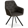 Image de Chaise Salle à Manger Anthracite Design Moderne