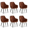 Image de Chaise de salle à manger lot 6 chaises marron
