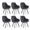 Image de Chaise de salle à manger lot 6 chaises gris