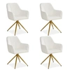 Image de Chaise de salle à manger lot 4 chaises blanc