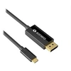 Image de Sonero - Câble vidéo/audio - USB-C mâle pour DisplayPort mâle - 2 m - double blindage - noir - rond, support 4K