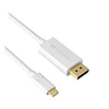 Image de Sonero - Câble vidéo/audio - USB-C mâle pour DisplayPort mâle - 2 m - double blindage - blanc - rond, support 4K