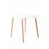 Image de Table de Cuisine Viborg , Blanc /80 cm