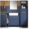 Image de BZR113-B Meuble sous-Lavabo, Meuble sous-Vasque à 2 Portes, Meuble de Rangement de