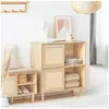 Image de FSB87-N Buffet avec 2 Portes Coulissantes Commode Meuble de Cuisine Meuble de Couloir Meuble d'Appoint Meuble de Rangement