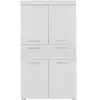 Image de Armoire de salle de bain 2 portes blanc brillant Kelia 73 cm