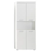Image de Colonne de salle de bain 2 portes blanc brillant Kelia 73 cm