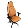 Image de Siège Icon Cuir Noir et Orange