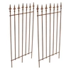 Image de Lot de 2 Treillis Elisa en fer robuste 100 x 50 cm , Marron antique