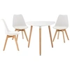 Image de CLP Ensemble de salle à manger Libanera avec 1 Table et 3 chaises , Blanc