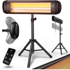 Image de Chauffage radiant infrarouge 2500W Noir