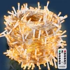 Image de Guirlande lumineuse blanc chaud 40m cable transparent