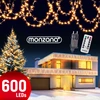 Image de Guirlande lumineuse blanc chaud 60m cable transparent