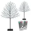 Image de 2x Arbre Cerisier 200 LED blanc froid 180cm