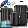 Image de Ensemble de valises rigides Baseline 3pcs Noir ABS Accessoires
