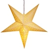 Image de Étoile de noël crème Ø60cm LED à suspendre 5 pointes